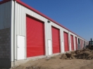 Close Up View of Roll-Up Doors